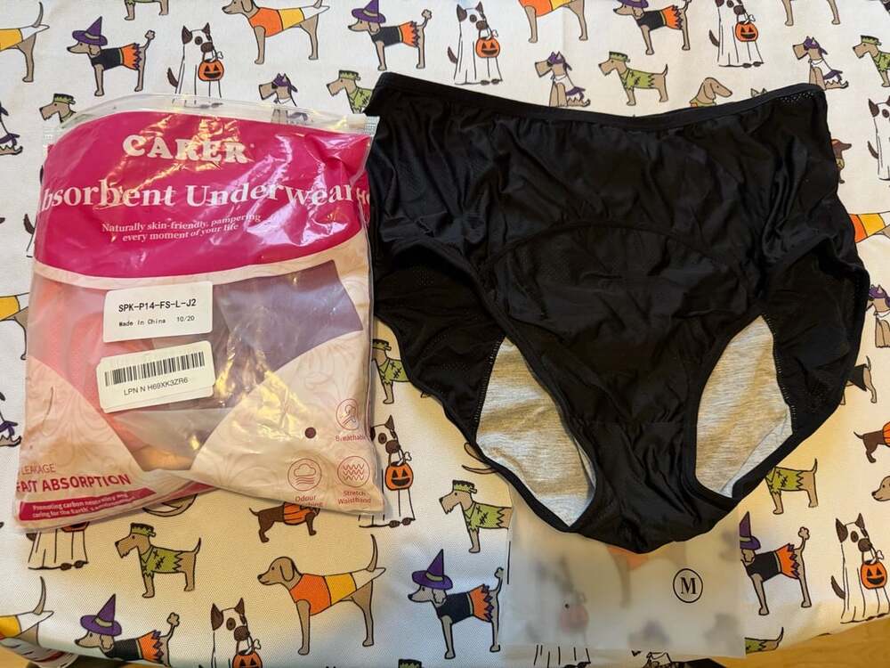 ABSORBANT UNDERWEAR/PERIOD UNDIES. Size M Leakproof Period